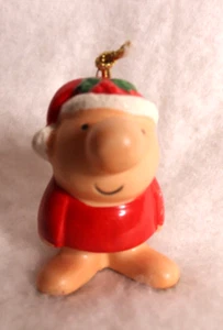 Ziggy natalizio vintage con cappello di Babbo Natale ornamento in ceramica - Foto 1 di 5