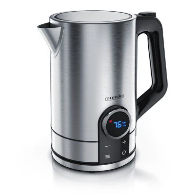 Arendo Wasserkocher 2200W LCD Display Touch Funktion Wasserfilter Edelstahl