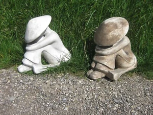 Steinfigur "Vietnamesische Frau" 33 cm hoch japanischer Garten Gartenfigur neu - Bild 1 von 9