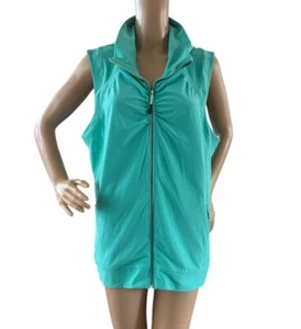 Tangerine Activewear Top Damen 2XL Aqua Ärmellos Kapuze Übergangsjacke - Bild 1 von 5