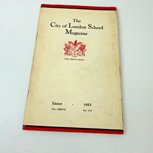 The City Of London School Magazine No 315 Easter 1953 Vintage Illustrated Photos - Picture 1 of 11