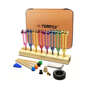 Chakra Tuning Forks Set for Healing, 7 Chakra+1 Soul Purpose Weighted Tuning ... - Picture 1 of 7