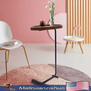 Small Side Table Narrow C Shaped End Table for Sofa Couch and Bed Bedroom - Picture 1 of 22