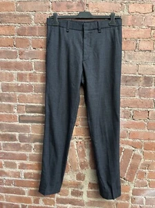 Rag & Bone Men’s Pants, Sz 32 X 32, Dark Gray 100% Wool Twill - Picture 1 of 7