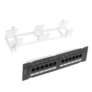 Thickened UTP CAT6/CAT5e 12 Port Keystone Patch Panel Jacks 10 Inches - Afbeelding 1 van 6