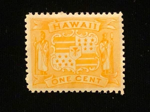 HAWAII: MINT #74 NEVER HINGED OG, LARGE MARGIN AND CHOICE CENTERING - Picture 1 of 2