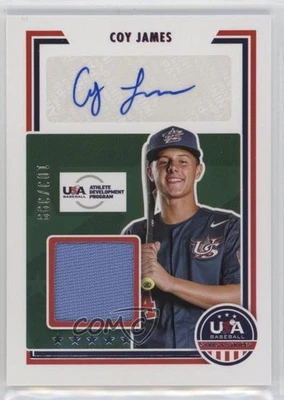 2022 Panini USA Baseball Stars & Stripes Signatures /399 Coy James #SSS-CJ1 Auto - Image 1 of 2