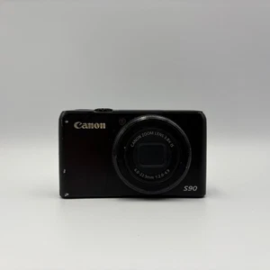 Canon PowerShot S90 10.0MP Compact Digital Camera Black From Japan #10032 - Picture 1 of 9