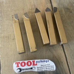 5pc 1/2”x1/2” Cemented Carbide Lathe Cutting Tools Bit Lot New - Picture 1 of 4