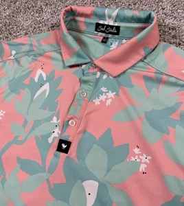 Bad Birdie Performance Golf Poloshirt Floral All Over Herren Large - Bild 1 von 8