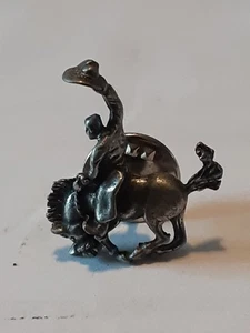 Vintage Bronco Rider Pin IFS 84 Horse Equestrian 735 Rodeo - Picture 1 of 4