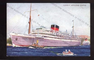 LS4670 - Union Castle Liner - Athlone Castle - Künstler Bernard Church - Postkarte - Bild 1 von 1