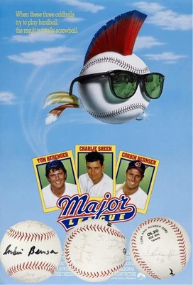 Major League Movie Cast/Team by 8 Complete Signed Baseball Auto PSA BAS Rare WOW - Image 1 of 4