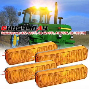 Cab LED AMBER Warning Light for Deere Allis Chalmers White Massey Ferguson - Picture 1 of 7