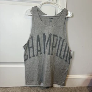 Canotta uomo Champion grigia loungewear taglia media nuova con etichetta - Foto 1 di 4