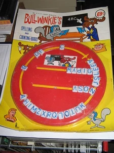 Bullwinkle 1969 Larami alphabet Spelling game MOC Jay Ward cartoon - Picture 1 of 1