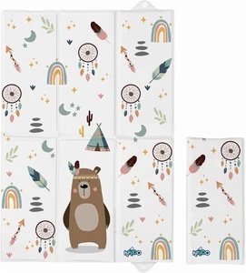 Materassino Fasciatoio Portatile Neonato 40X60 Cm - Teddy - Cuscino Fasciatoio M - Foto 1 di 12