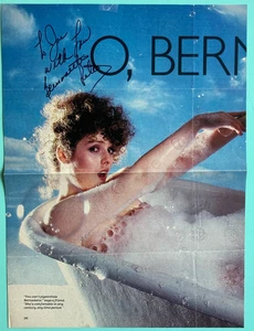 Bernadette Peters firmata/scritta grande pagina rivista ritagliata/linee piegate - Foto 1 di 5