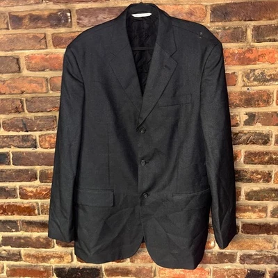 Chaqueta Blazer Perry Ellis Negra 3 Botones Abrigo Deportivo Para Hombre Talla XXL 46 Reg Foto 1 de 4