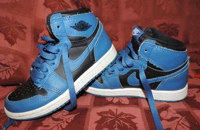 Nike Air Jordan 1 Retro Alto OG Azul Marino Oscuro Niño Pequeño 12.5C AQ2664 404 Foto 1 de 4