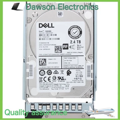 8YWH3 08YWH3 Dell 2.4TB 10K 12Gbps SAS 2.5'' 512e HDD Hard Drive 14/15/16G KIT - Image 1 of 4