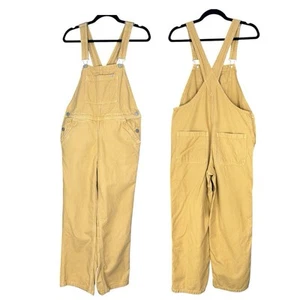 Everlane Women's Mustard Yellow The Cotton Canvas Denim Overalls 4/W34/L27 - Picture 1 of 19