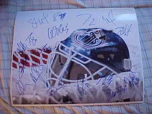2011 EDMONTON OILERS TEAM SIGNED 16X20 NUGENT-HOPKINS HALL GAGNER +++ - Picture 1 of 1