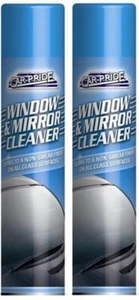 2 x Carpride Glass Window & Mirror Cleaning Cleaner Spray Removes Grime 300ml - Picture 1 of 4