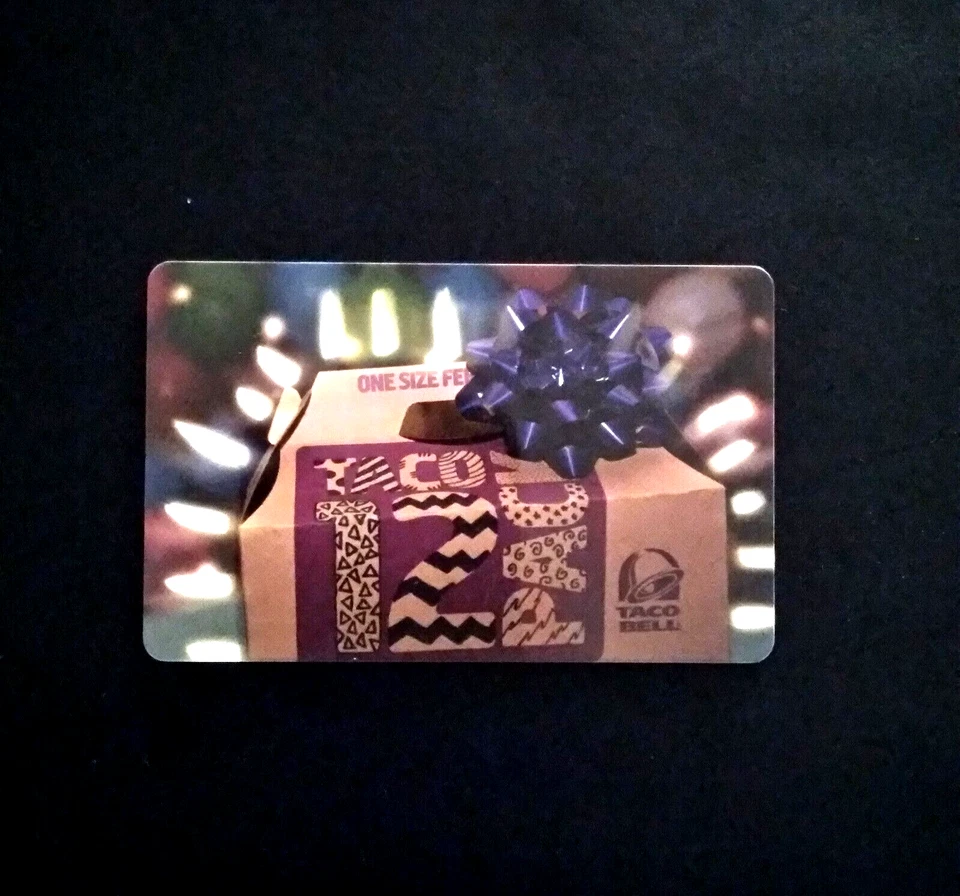Taco bell Taco 12 Pack NEW COLLECTIBLE 2017 GIFT CARD $0 #6146 - Image 1 of 1