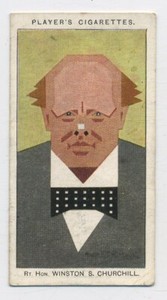 Winston Churchill 1926 John Player's Trade Card C20