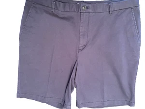 IZOD SALTWATER STRETCH CHINO SHORTS, NAVY BLUE, SIZE 32, PRE-OWNED + FREE SHIP! - Picture 1 of 7