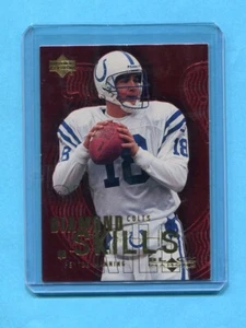 PEYTON MANNING INDIANAPOLIS COLTS 2000 UPPER DECK DIAMOND SKILLS #DS7 ESPN - Picture 1 of 2