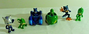 PJ Masks Gekko and  Cat Boy 11.5cms die cast metal car light & sound + 4 figures - Picture 1 of 17