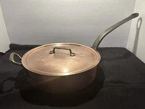 Mauviel - große Vintage Kupferpfanne mit Deckel - sehr schön! - Bild 1 von 12