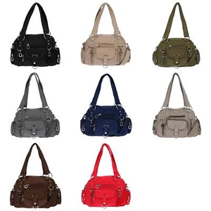 Damenhandtasche Schultertasche Tasche Umhängetasche Canvas Shopper Crossover Bag - Bild 1 von 109