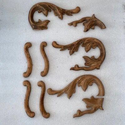 Various Antique Wood Matched Carvings - Image 1 of 4