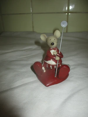 Gilde  Maus Junge sitzen auf Herz - Bild 1 von 3