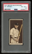 T207 J.G. Graney Brown Background - PSA 4.5 - 12 Graded Higher