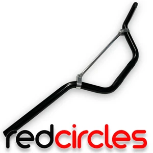 PIT DIRT BIKE BRACED BLACK HANDLEBARS HANDLE BARS 50cc 110cc 125cc 140cc PITBIKE - Picture 1 of 2