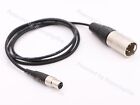 4pin Male XLR to Female Mini XLR Power Cable 3.28ft for ARRI RED TVlogic Monitor