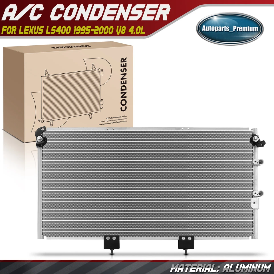 Condensador de aire acondicionado con soporte para Lexus LS400 1995 1996 1997 1998 1999 2000 V8 4,0 L Foto 1 de 4