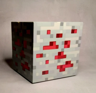 REDSTONE Minecraft Light-Up Night Light ~ ThinkGeek / Mojang - Image 1 of 3