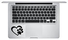 Heart love Puppy Dog Paw Vinyl Decal Sticker for Macbook Trackpad laptop Tablet
