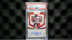 2022 Panini Immaculate Jo Adell 10/10 Auto Glove Fabric Relic Nice Angels Patch - Picture 1 of 7