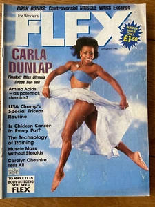 FLEX Bodybuilding Magazin Januar 1986 Cover Carla Dunlap Miss Olympia 9514* - Bild 1 von 2