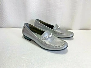 Nuevo MOOTSIES TOOTSIES Maiden Cuero Sin Cordones Mocasín Cuentas Acento Zapato 6M - Imagen 1 de 7