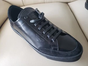 Burberry Sneaker Men Leather Gorgeous Black Size 44 EU / 11 US Retail $950 - Picture 1 of 12