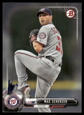 Max Scherzer 2017 Bowman #43 Washington Nationals - Image 1 of 2