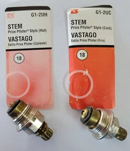 PRICE PFISTER H&C STEMS G1-2UC & G1-2UH NEW OLD STOCK - Picture 1 of 6