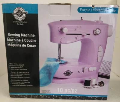 Loops & Threads Purple Sewing Machine 10 Pieces - NEW - Image 1 of 4